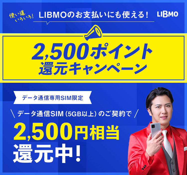 2,500ポイント還元キャンペーン