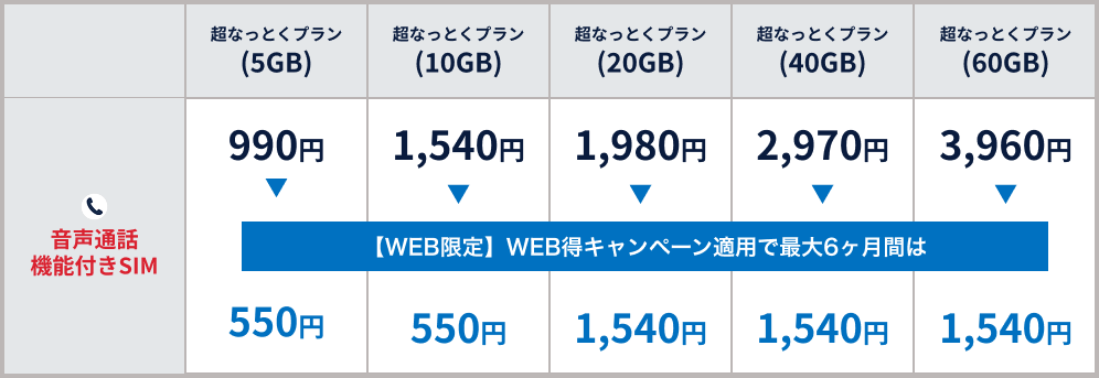 キャンペーン適用後の月額利用料