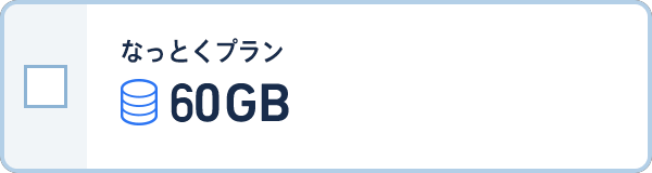 なっとくプラン 60GBプラン